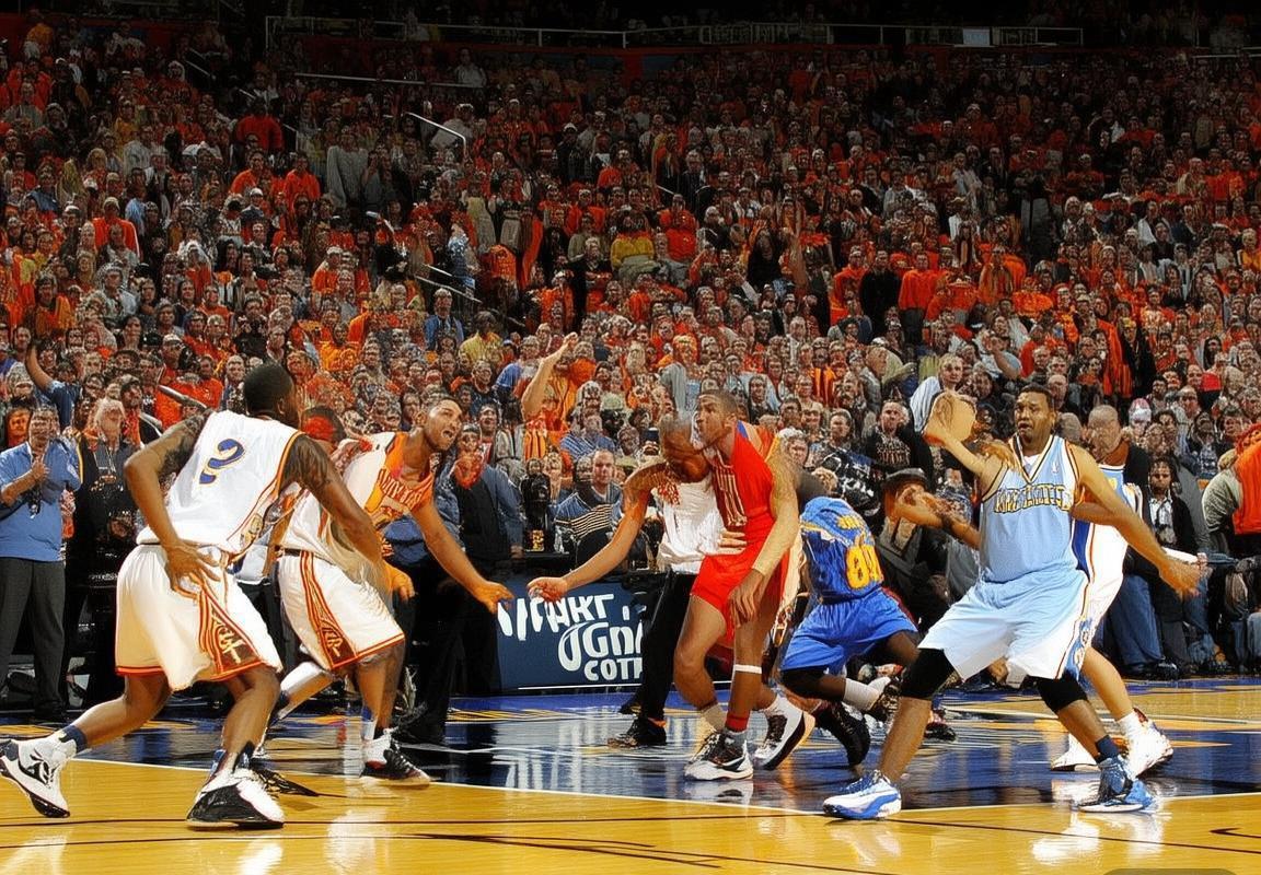 2007年NBA火箭掘金七战巅峰对决：姚麦对安东尼经典回顾